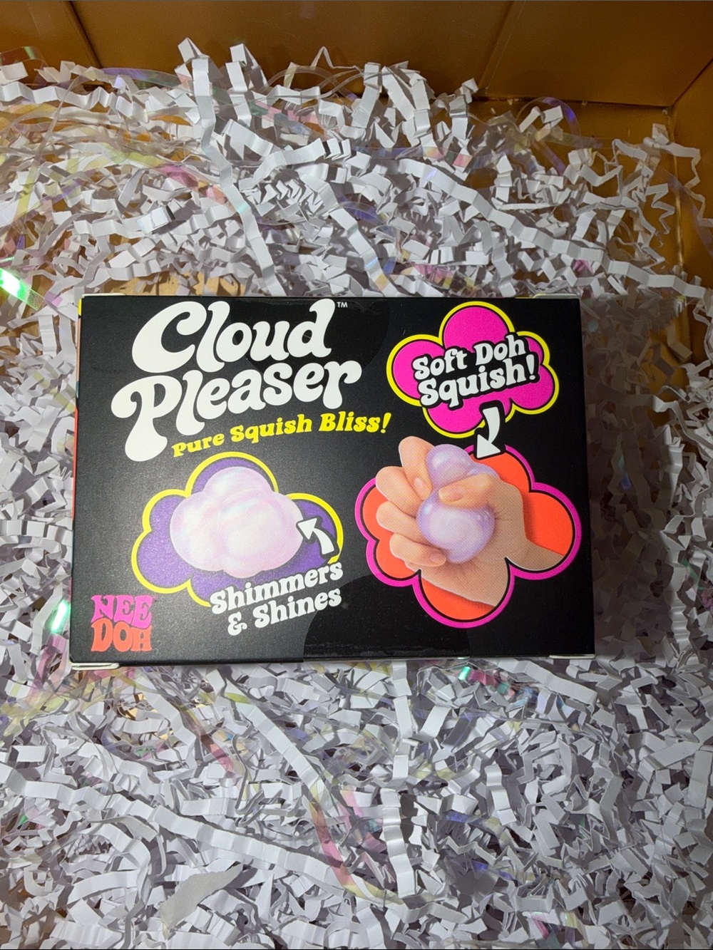 Nee Doh Cloud Pleaser Soft Squish - Iridescent Purple Cloud - Picture 3 of 4